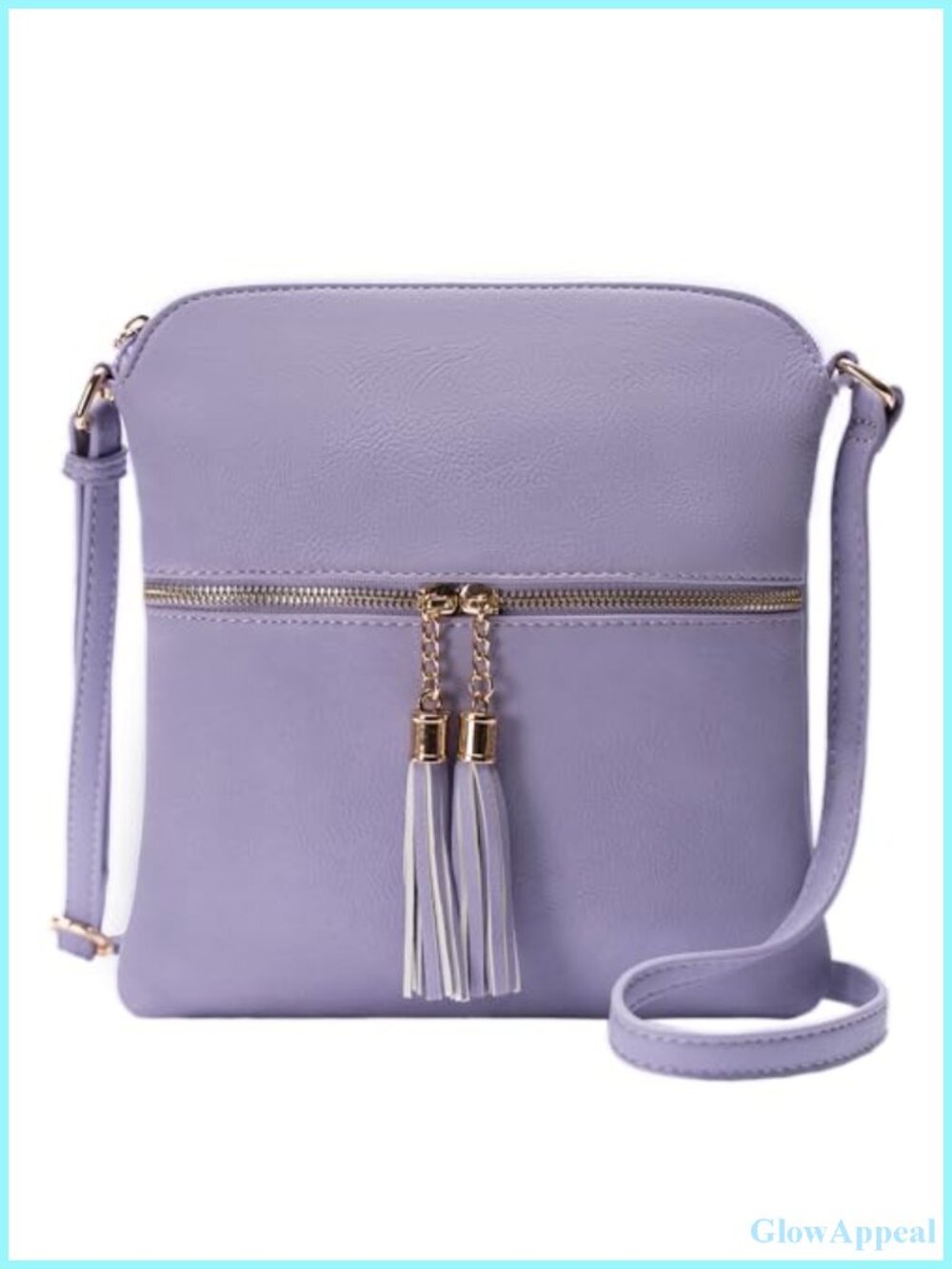 Solene Womens Lightweight Medium Crossbody Purse with Tassel Adjustable Strap